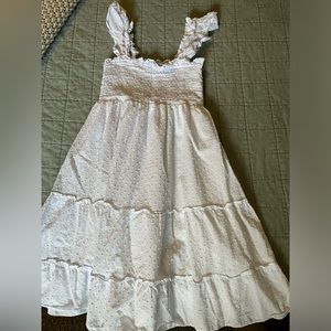 Hillhouse dress in white dot